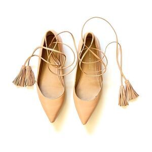 Loeffler Randall Ankle Wrap Flats